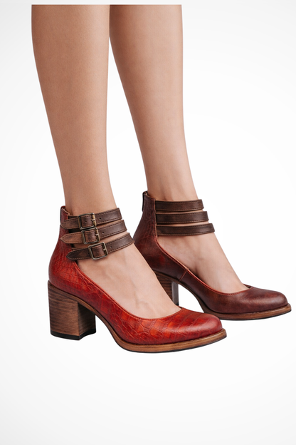 Florence – Tacones con Tiras y Pulsera al Tobillo