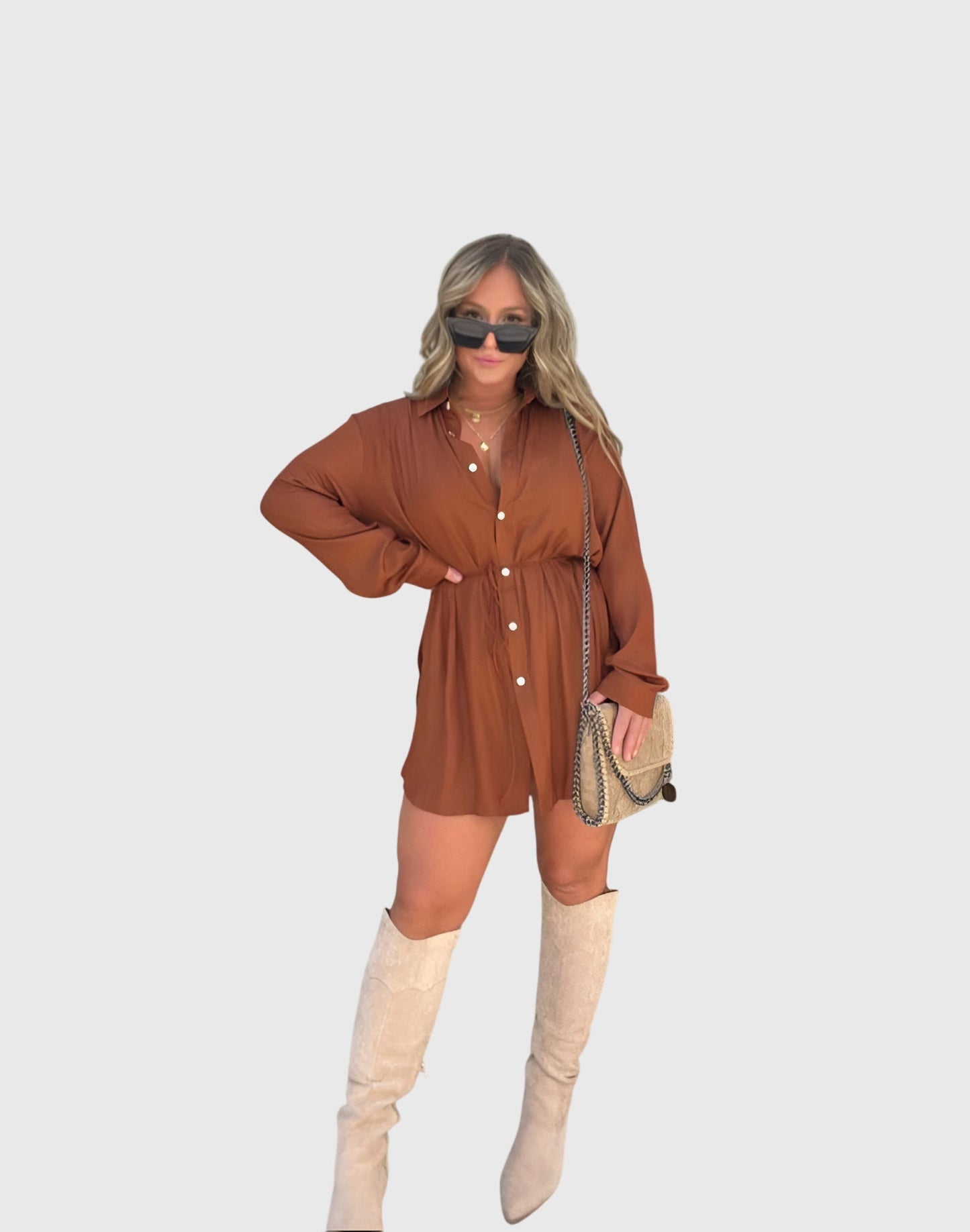 Detalle vestido de fiesta Nova – vista frontal | Horizoncor