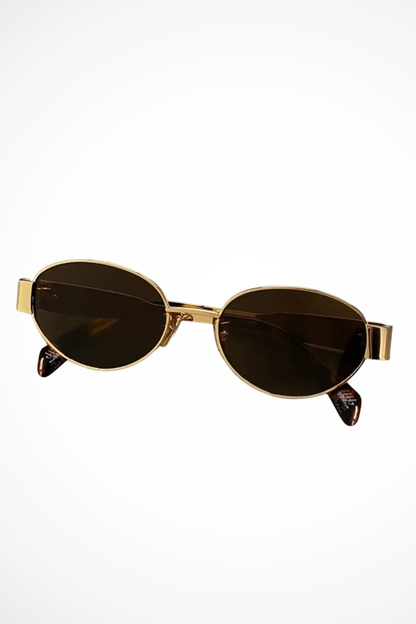 Clarabelle – Gafas de Sol con Montura Ovalada de Metal