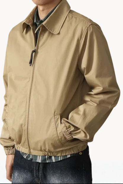 Jack – Chaqueta Harrington con Cremallera y Puños Elásticos para Hombre