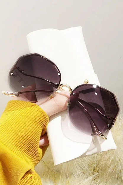 Emmeline – Gafas de Sol Oversize sin Montura con Lente Degradado
