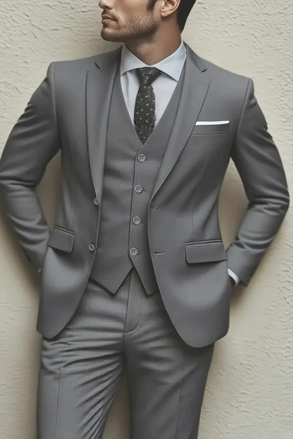 Ronald – Traje Sastre de Tres Piezas de Verano para Hombre