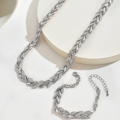 Vestiri | Conjunto de Collar y Pulsera de Cola de Pescado Hecho a Mano