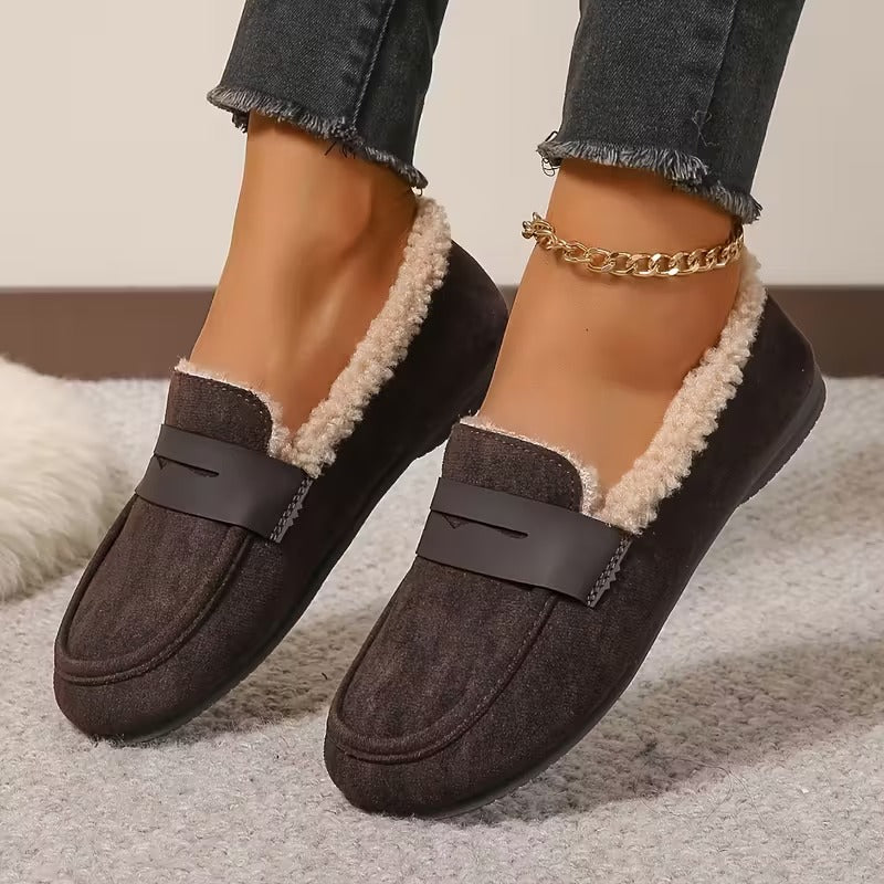 Detalle mocasines mujer Élodie – vista frontal | Horizoncor