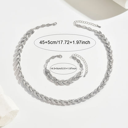 Vestiri | Conjunto de Collar y Pulsera de Cola de Pescado Hecho a Mano