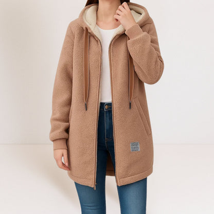 Abrigo Largo Mujer Marissa – vista lateral | Horizoncor
