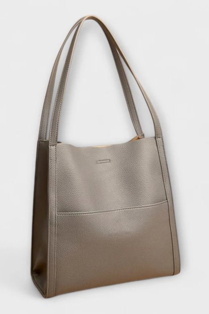 Neva – Bolso Tote Estructurado con Bolsillo Frontal Texturizado