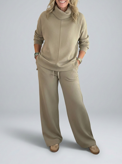Detalle conjunto elegante para dama Léonie – vista frontal | Horizoncor