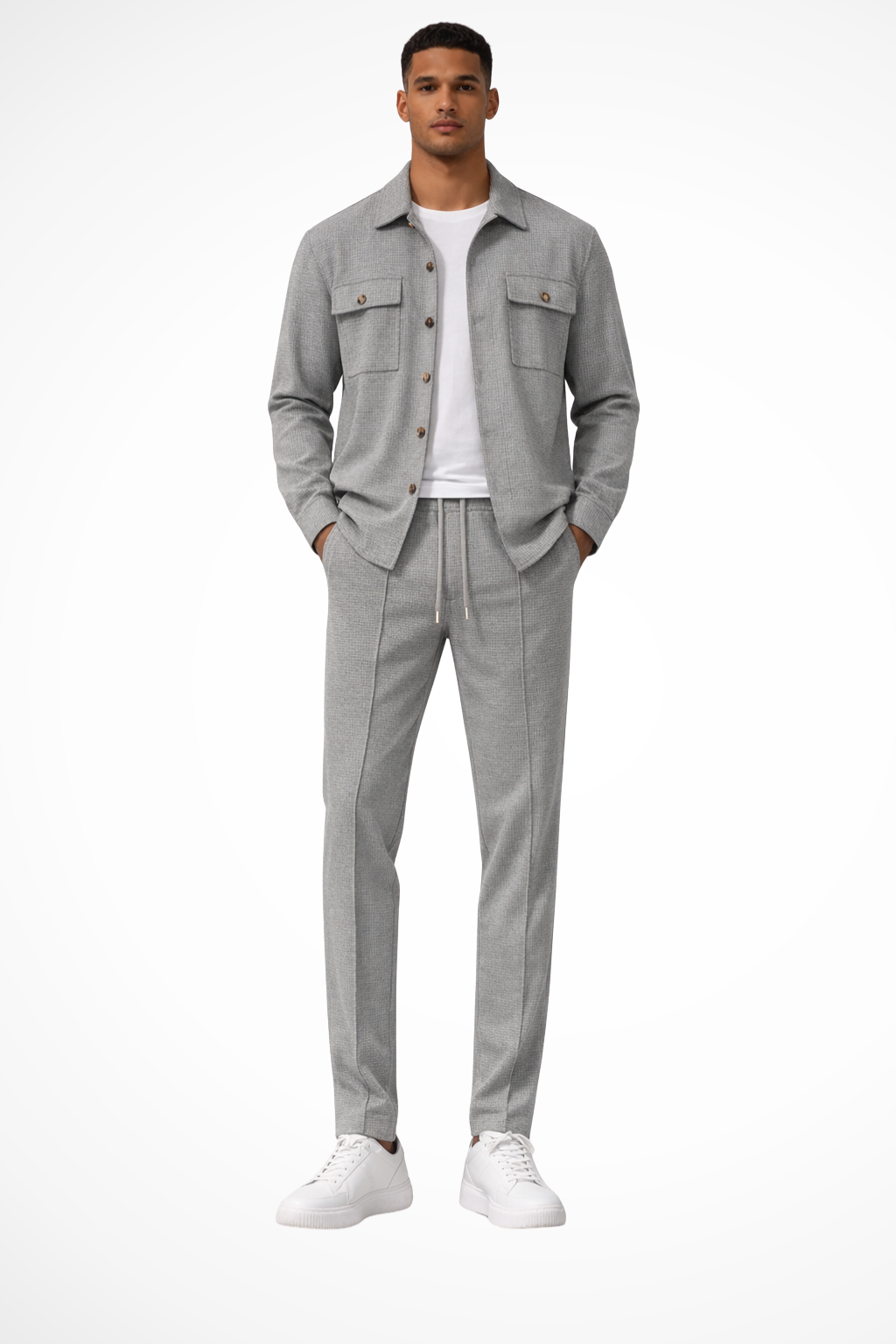 Tanner – Conjunto de Overshirt y Pantalón Recto para Hombre