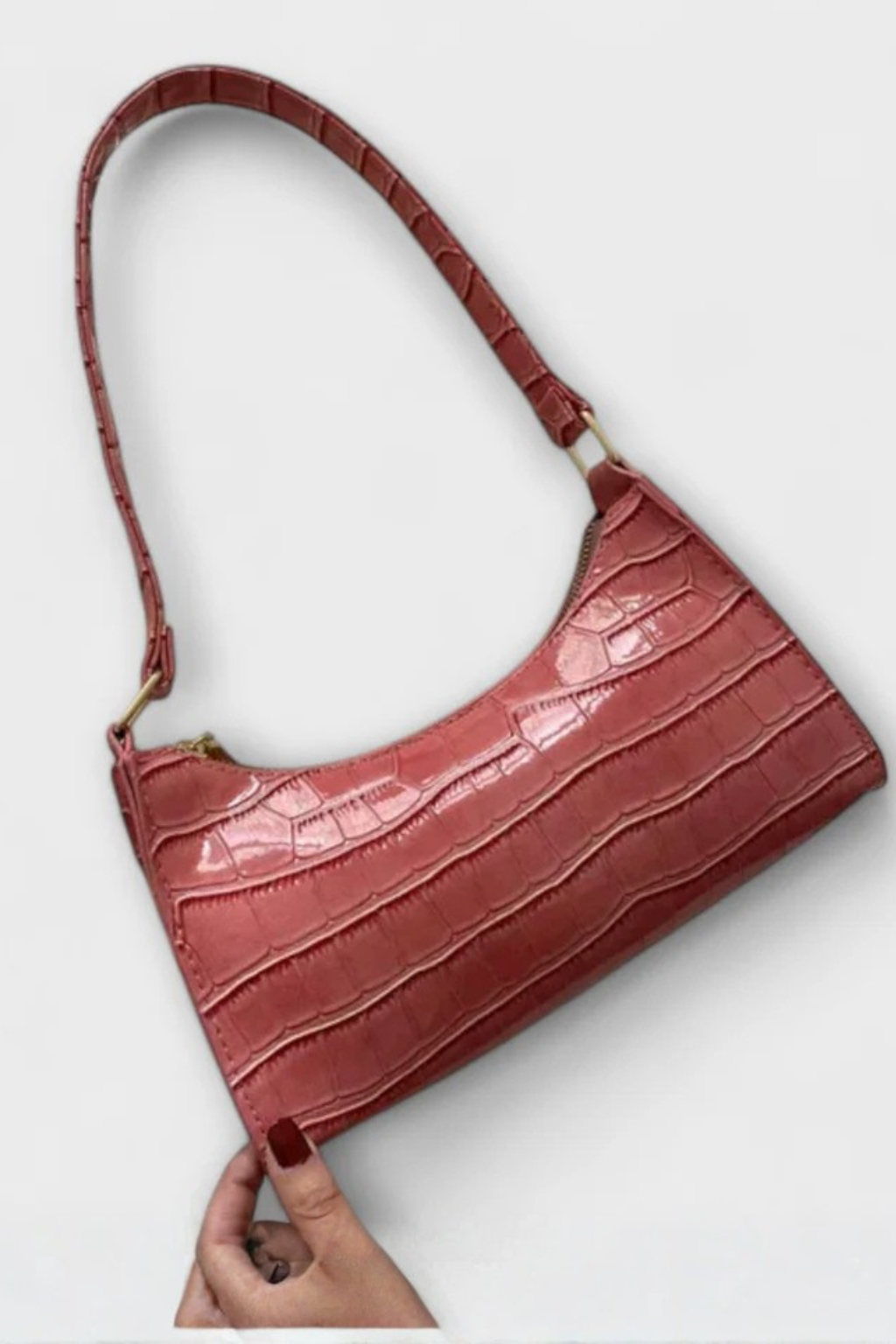 Valmera – Bolso de Hombro Clásico con Textura Relieve