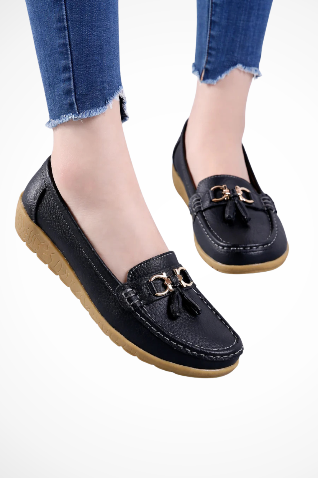 Gwendoline – Mocasines Slip-On con Detalle de Borlas
