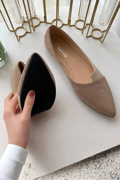 Tabitha – Bailarinas Slip-On con Punta Apuntada