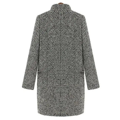 Detalle abrigo mujer Colette – vista frontal | Horizoncor