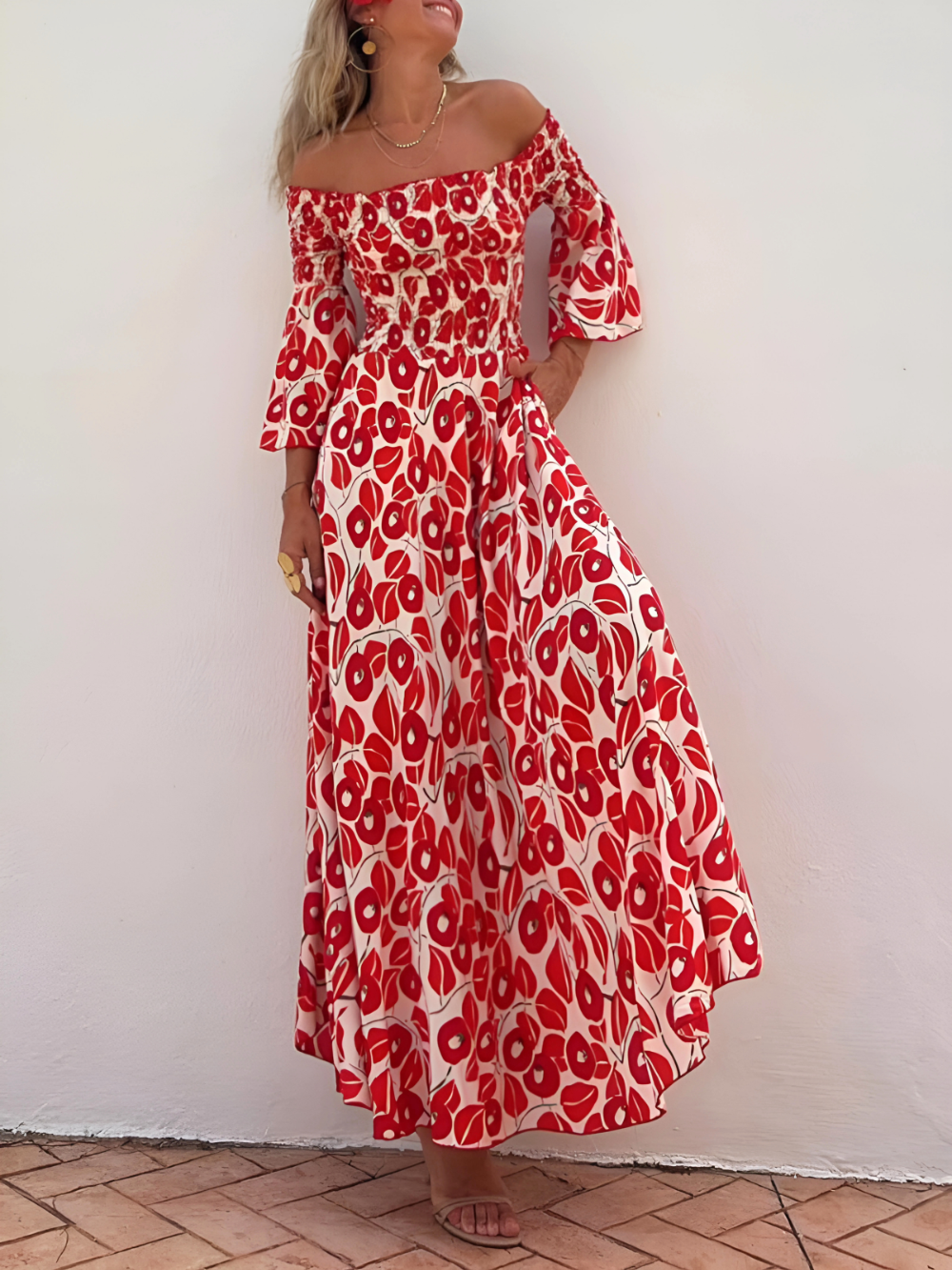 Detalle vestido corto elegante Soller – vista frontal | Horizoncor