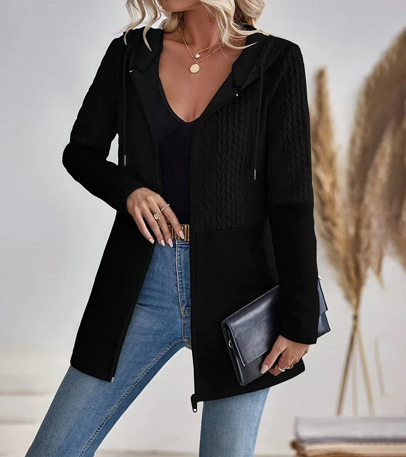 Detalle sudadera para mujer Plume – vista frontal | Horizoncor