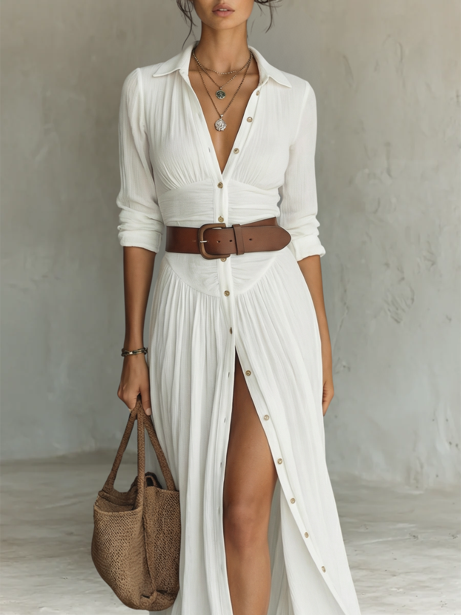 Vestido de Noche Clara – vista lateral | Horizoncor