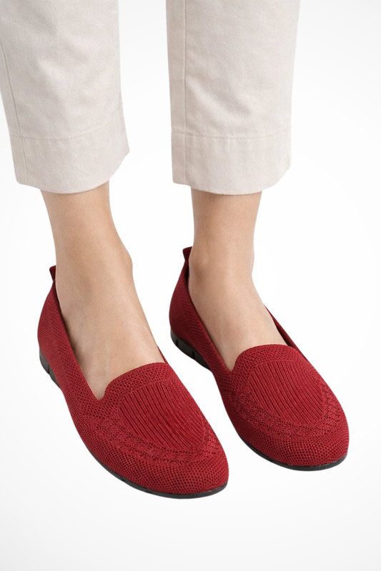Sybilla – Bailarinas de Punto Slip-On con Punta Redonda