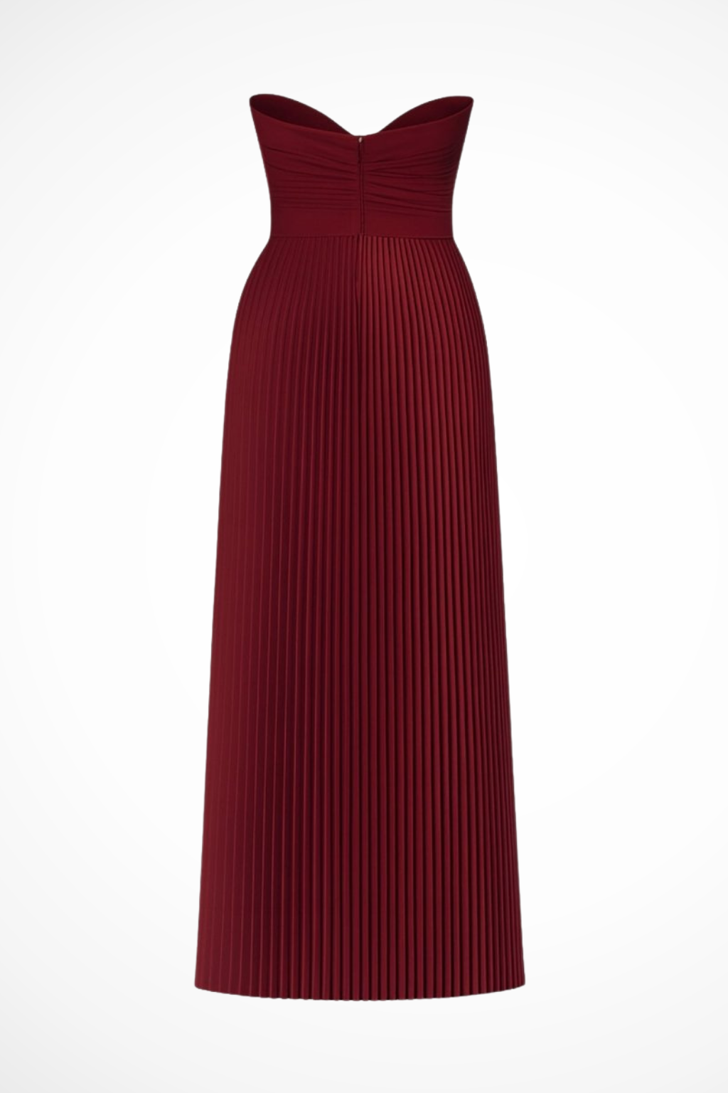 Vivienne – Vestido Maxi Plisado sin Tirantes para Boda