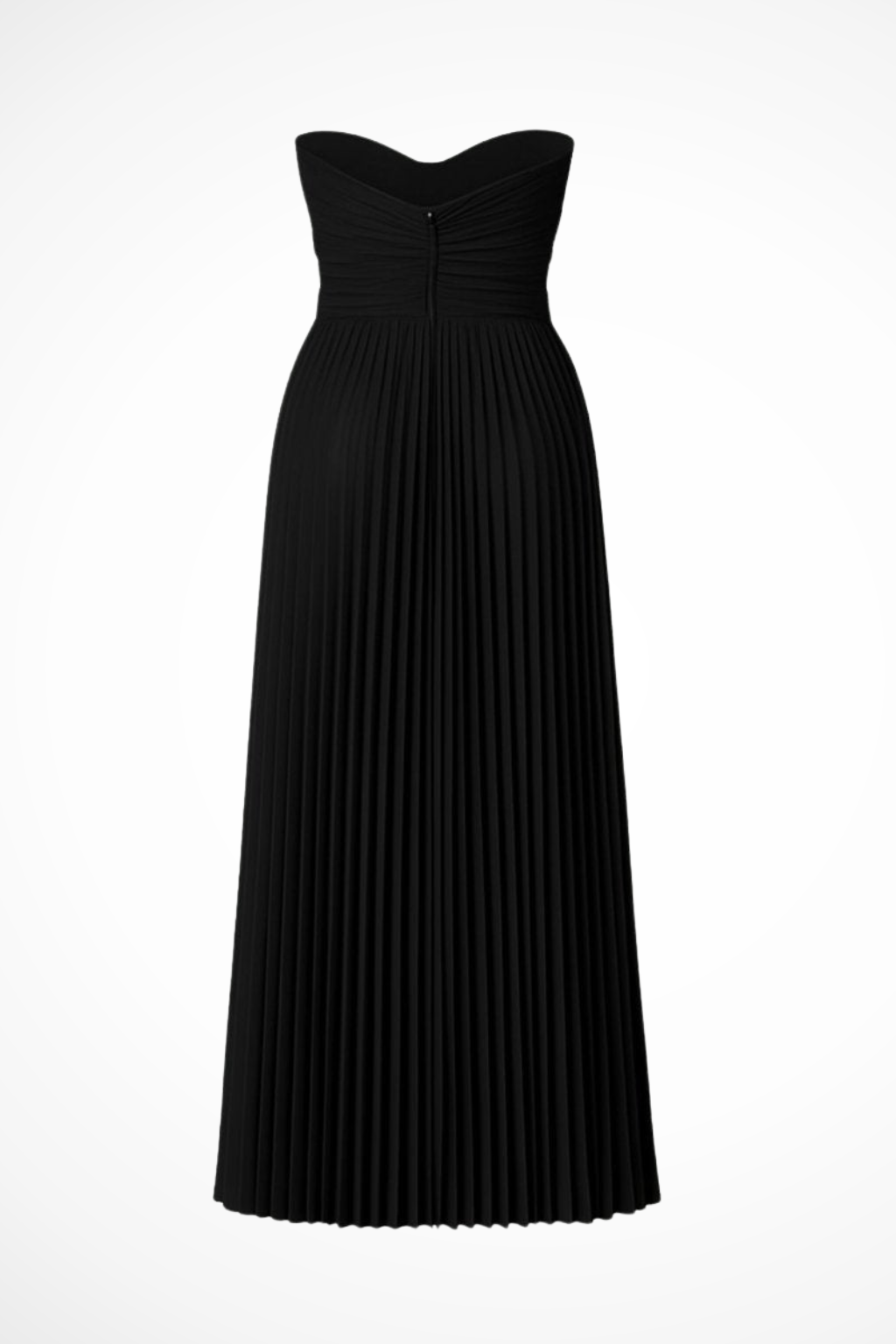 Vivienne – Vestido Maxi Plisado sin Tirantes para Boda