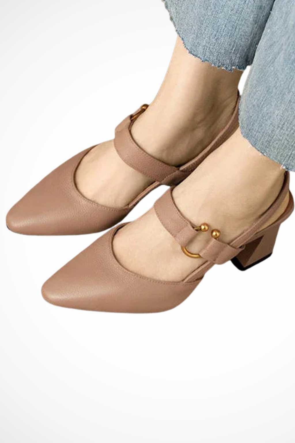 Valeria – Tacones Slingback con Punta Cuadrada