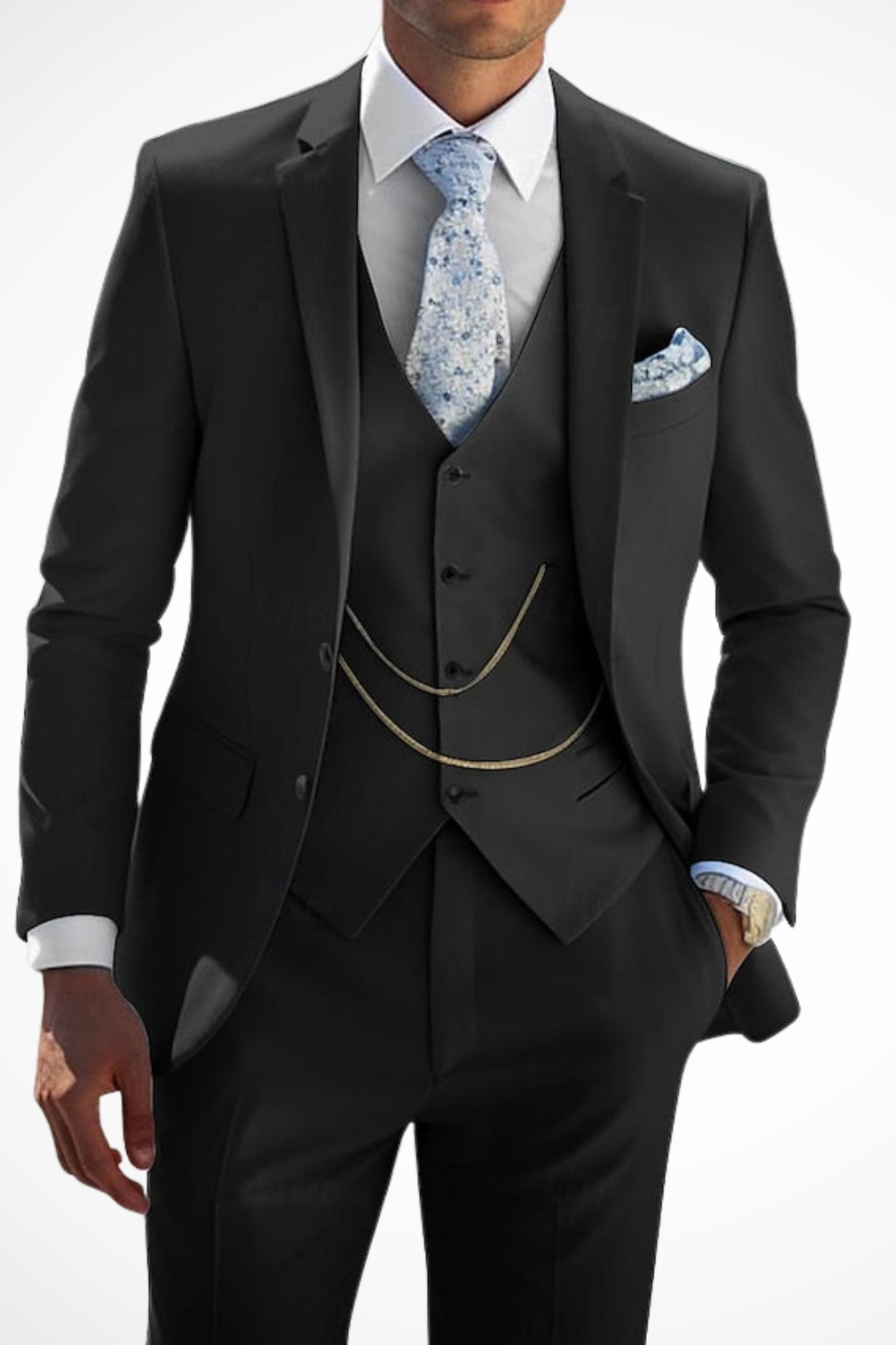 Elliott – Traje de Tres Piezas Sastre de Botonadura Sencilla para Hombre