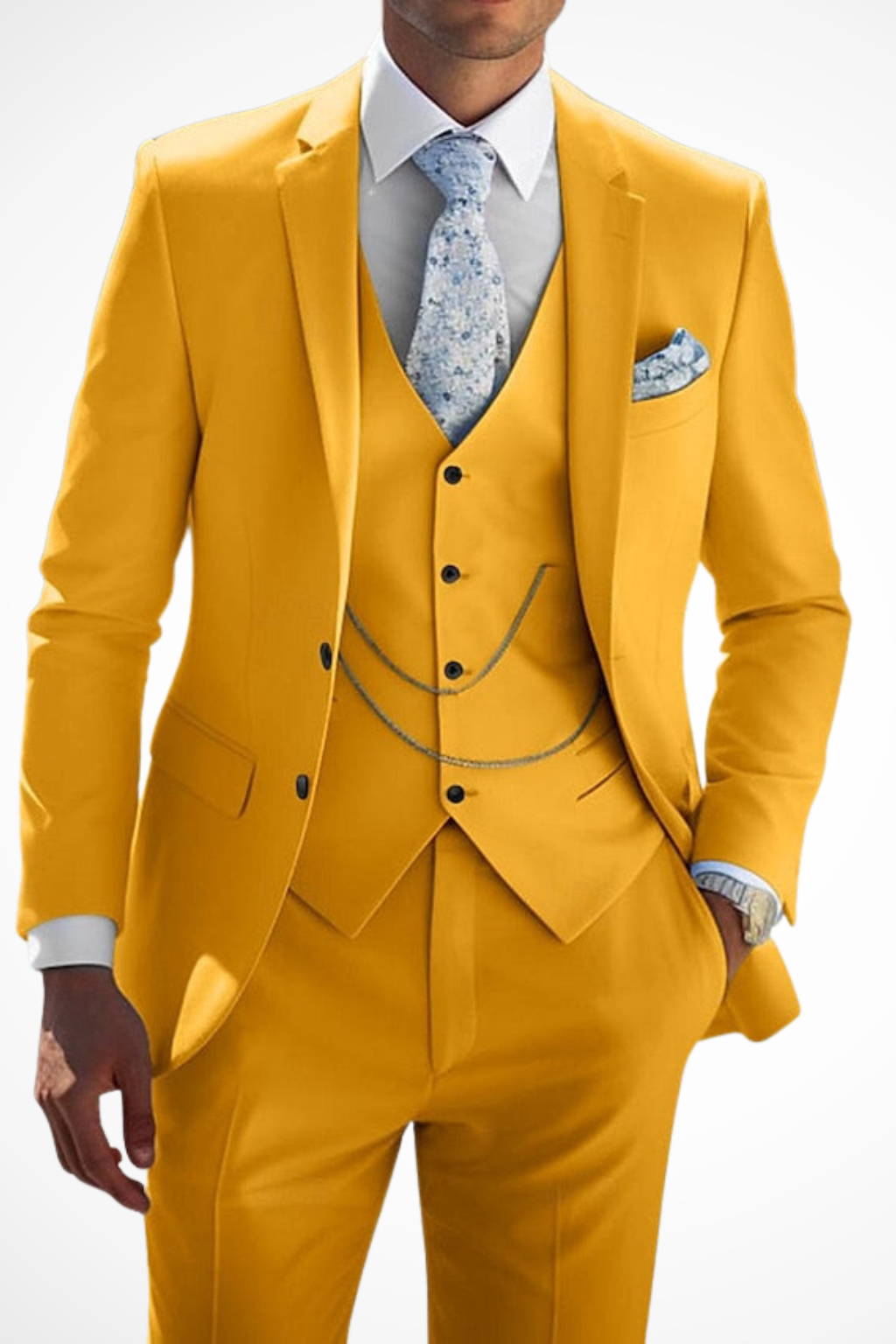 Elliott – Traje de Tres Piezas Sastre de Botonadura Sencilla para Hombre