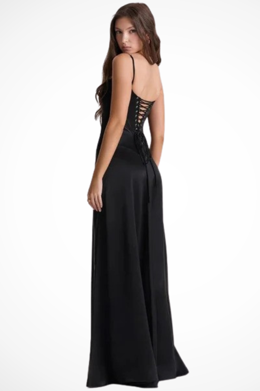 Lorenna – Vestido Maxi de Satén con Corsé para Boda