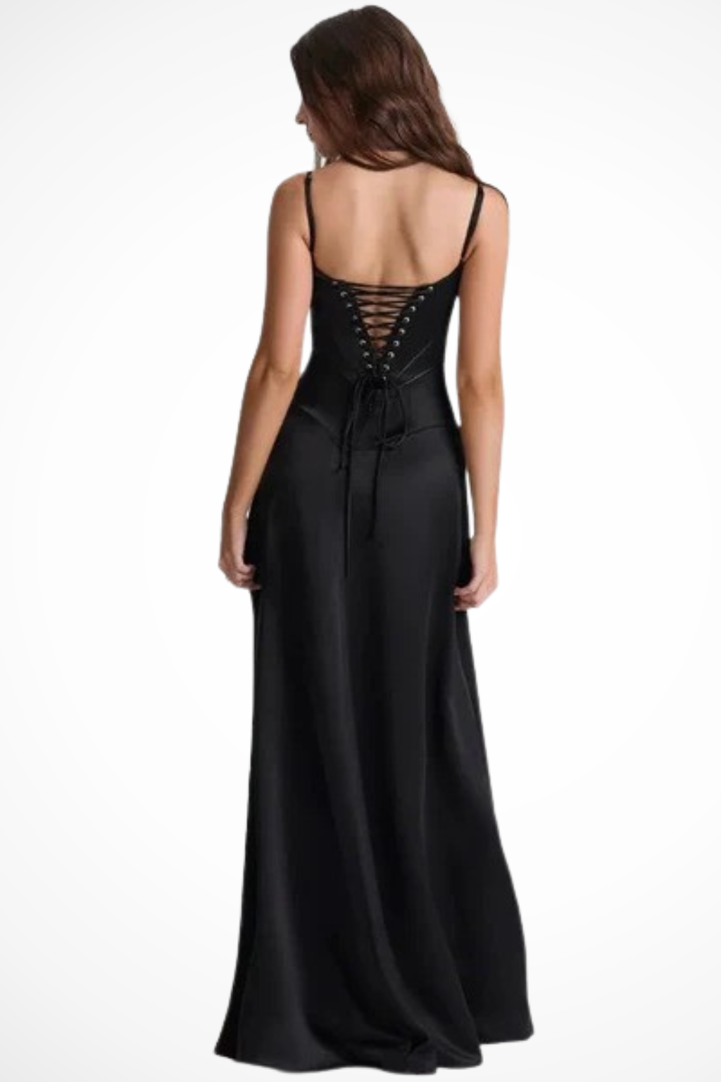 Lorenna – Vestido Maxi de Satén con Corsé para Boda