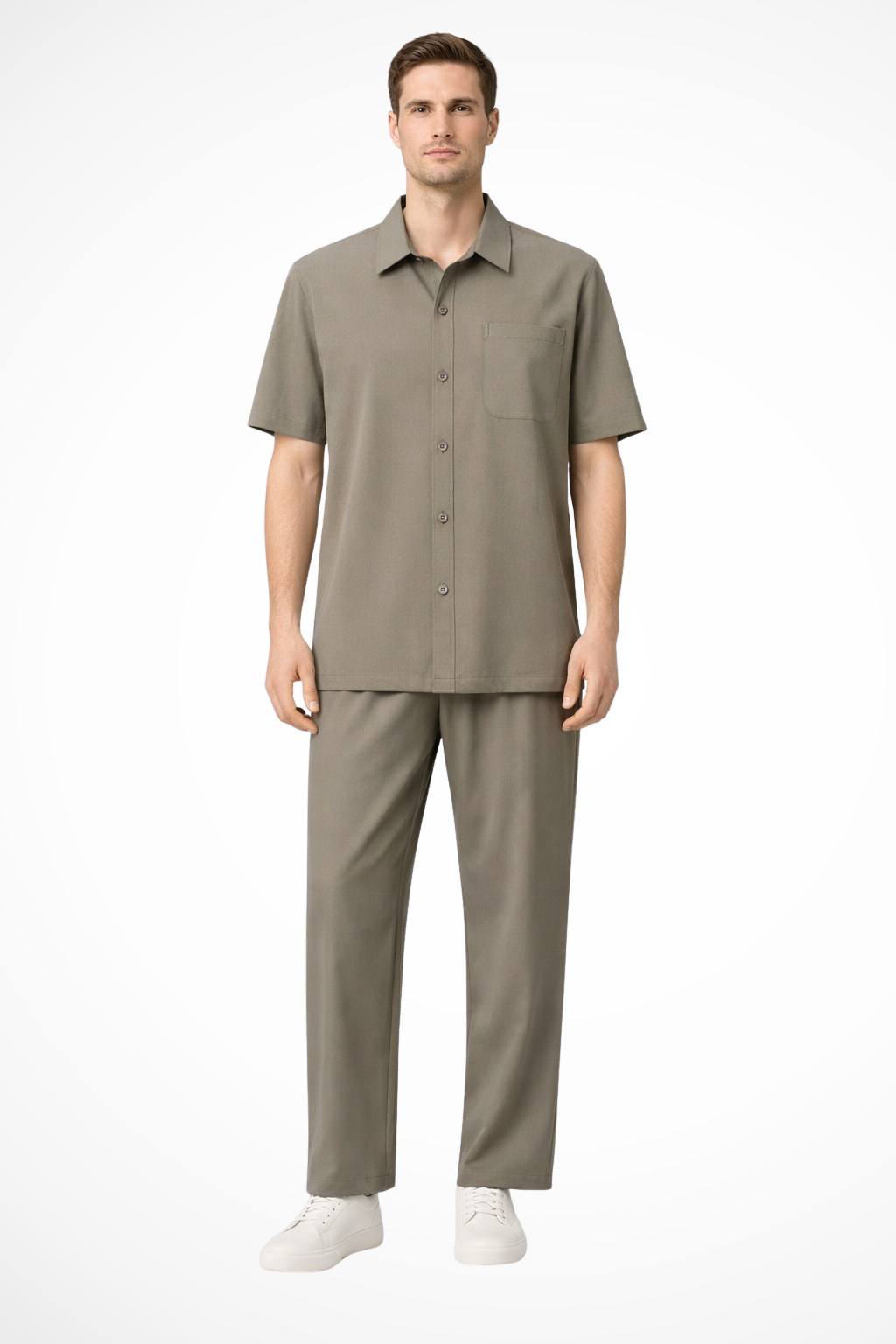 James – Conjunto de Camisa y Pantalón Azul Marino para Hombre