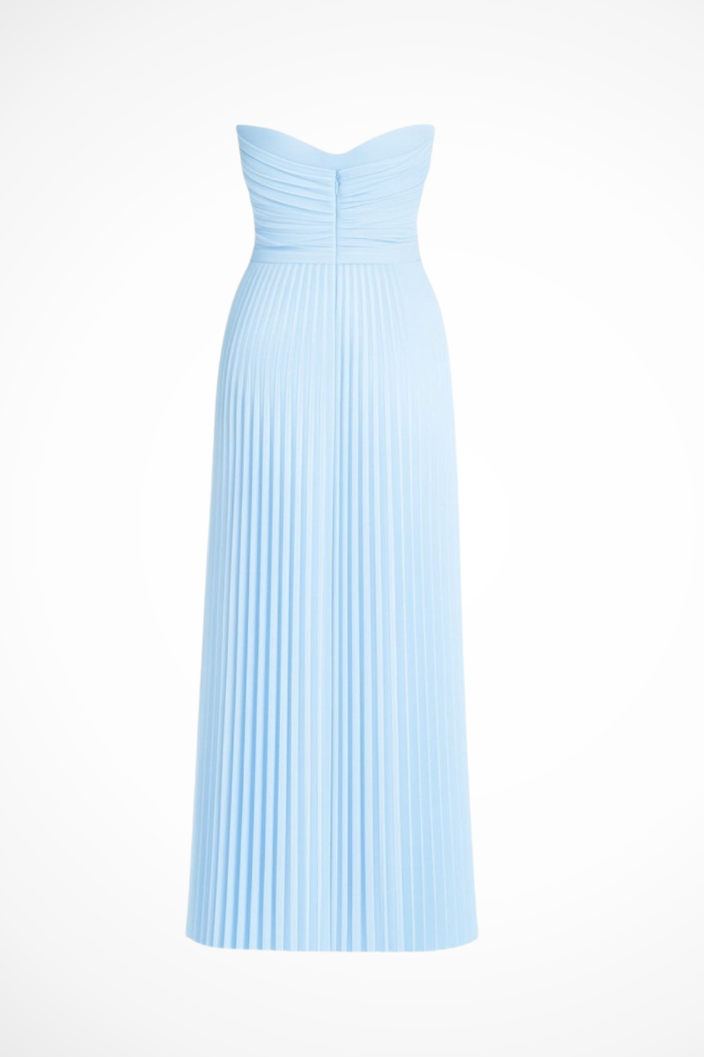 Vivienne – Vestido Maxi Plisado sin Tirantes para Boda