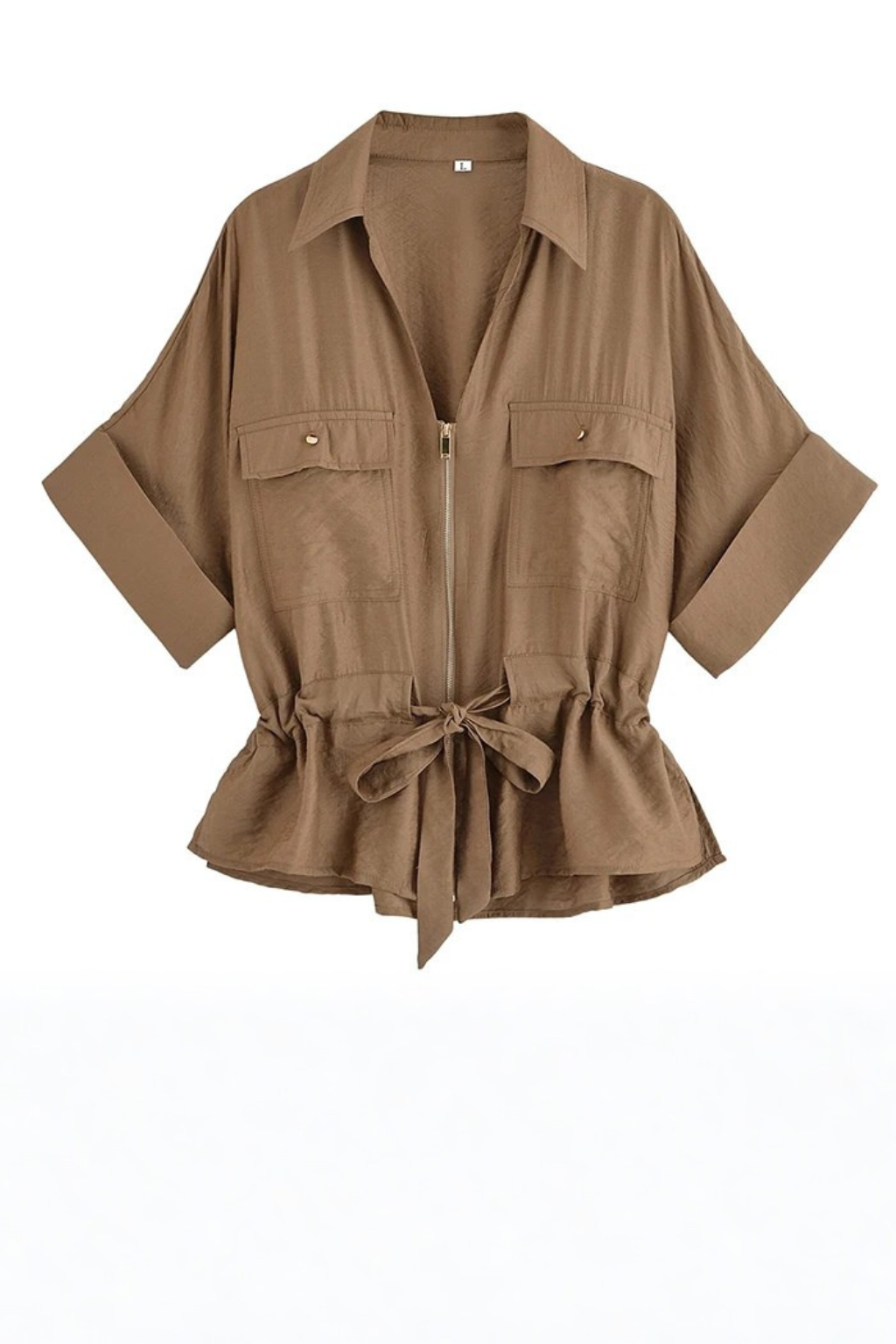Dorothea – Conjunto de Camisa con Nudo y Pantalón Ancho