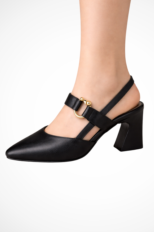 Louise – Tacones Mary Jane Slingback con Tacón Cuadrado
