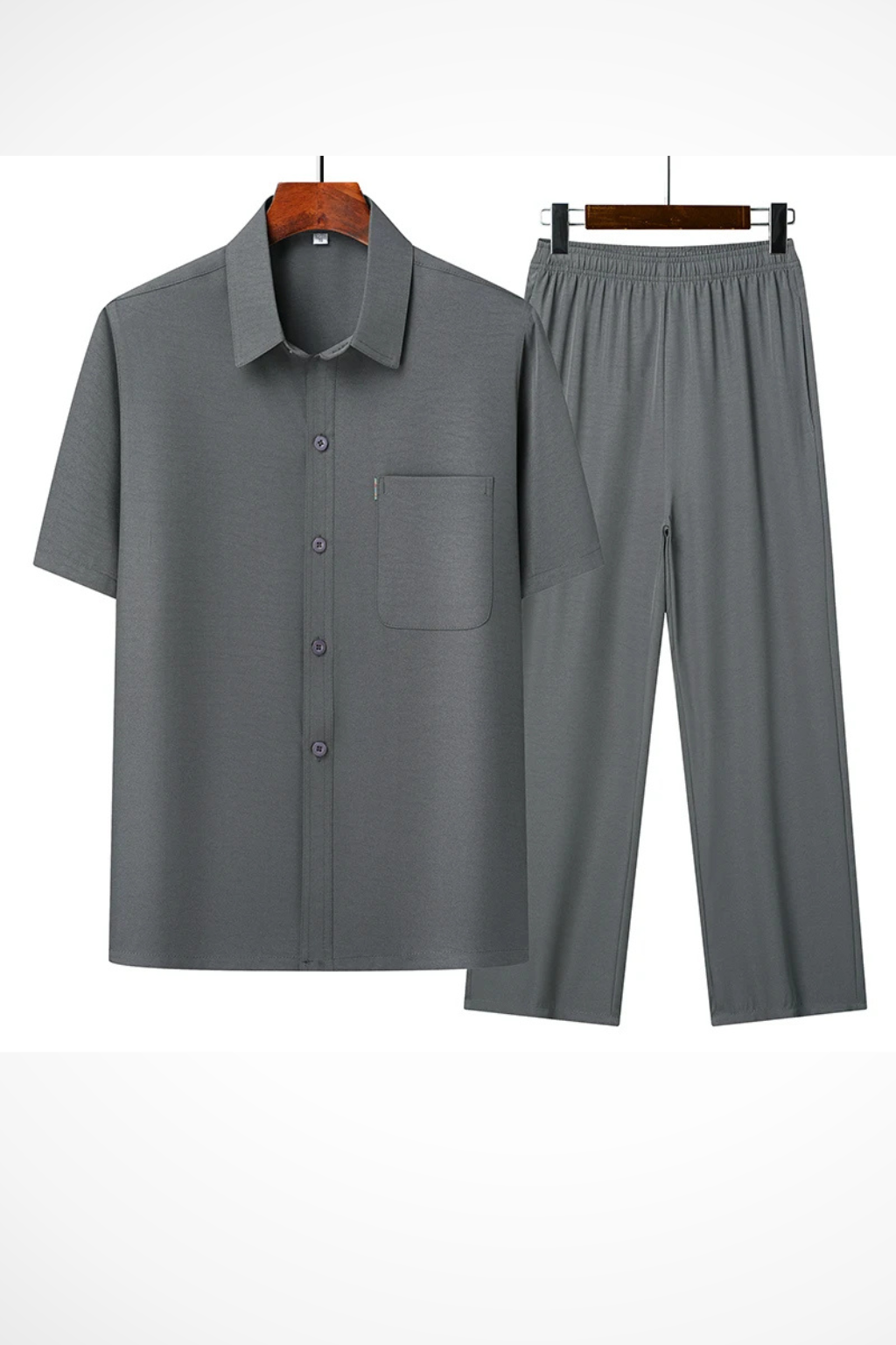 James – Conjunto de Camisa y Pantalón Azul Marino para Hombre