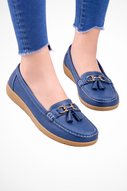 Gwendoline – Mocasines Slip-On con Detalle de Borlas