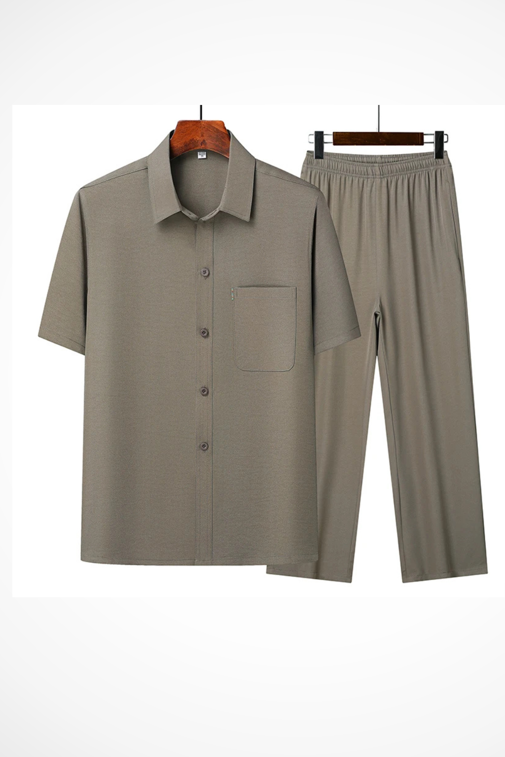 James – Conjunto de Camisa y Pantalón Azul Marino para Hombre