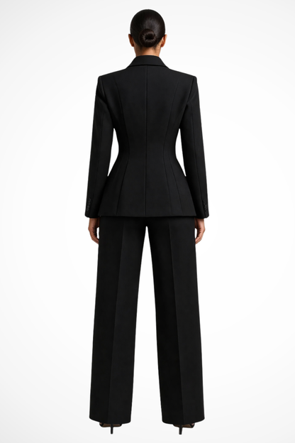 Clarissa – Conjunto Sastre de Blazer y Pantalón Ancho para Boda