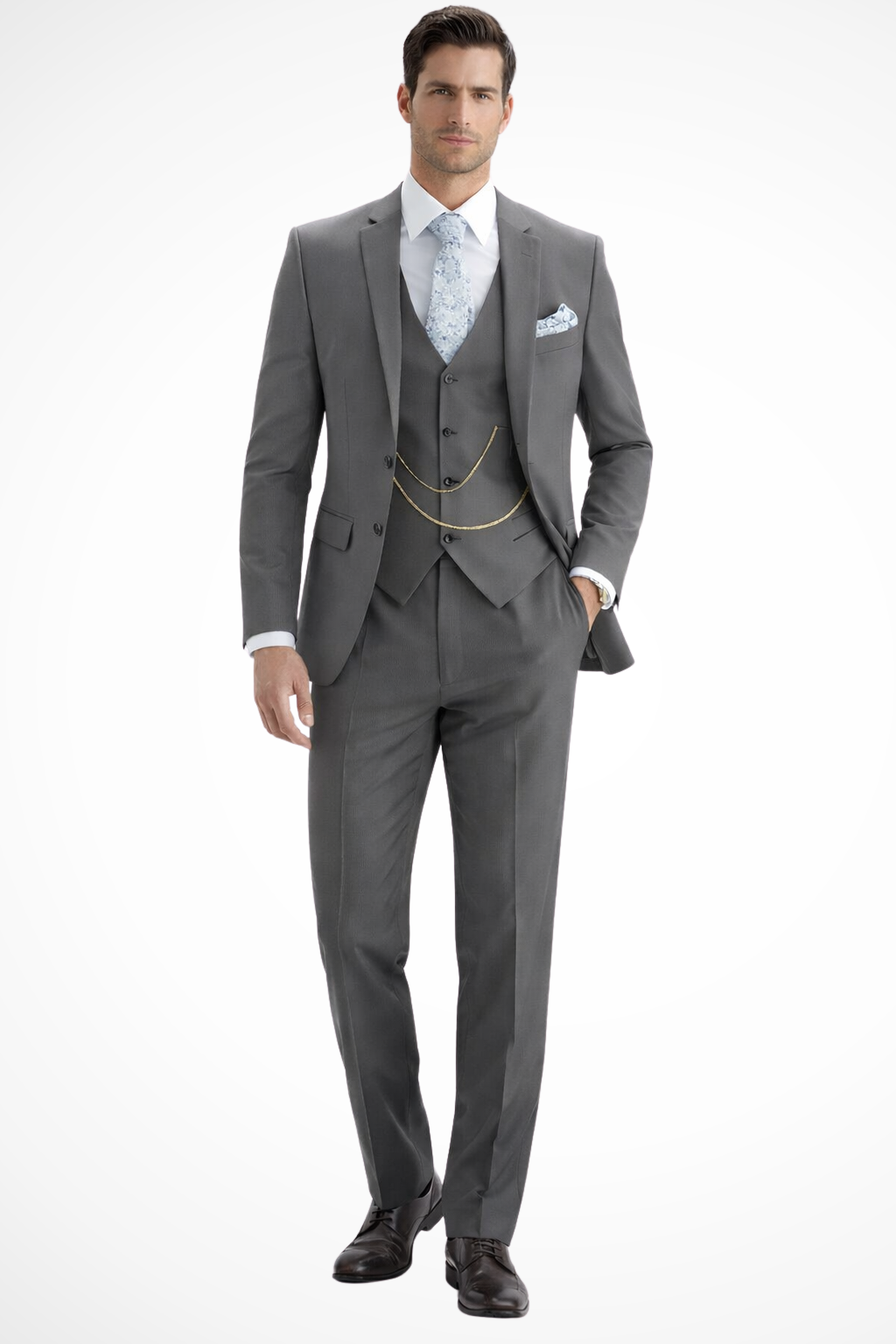 Elliott – Traje de Tres Piezas Sastre de Botonadura Sencilla para Hombre