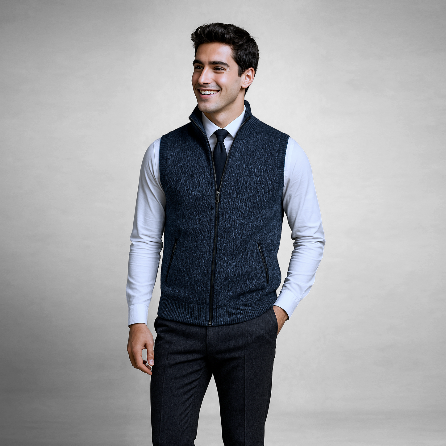 Modelo con blazer mujer Harrison | Horizoncor México