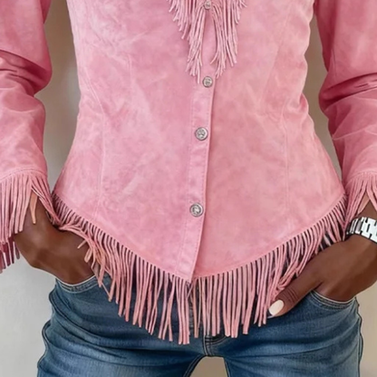 Blusas para Mujer Karla │ Blusa de Mujer con Botones Frans – vista lateral | Horizoncor