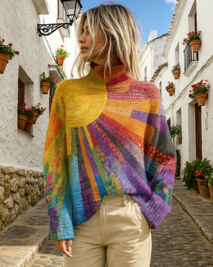 Detalle suéter mujer Savrani – vista frontal | Horizoncor