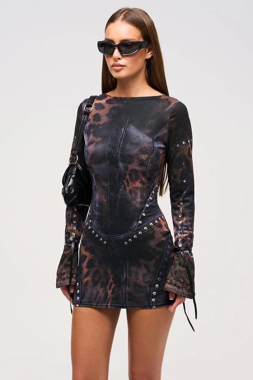 Vestido de Noche Chiara – Estampado | Horizoncor