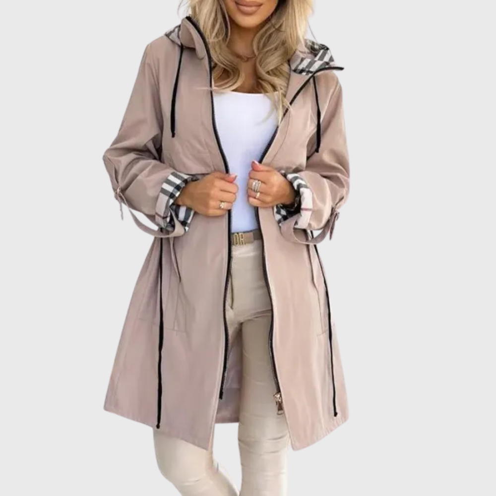 Blazer Mujer de mujer con cierre frontal – vista lateral | Horizoncor