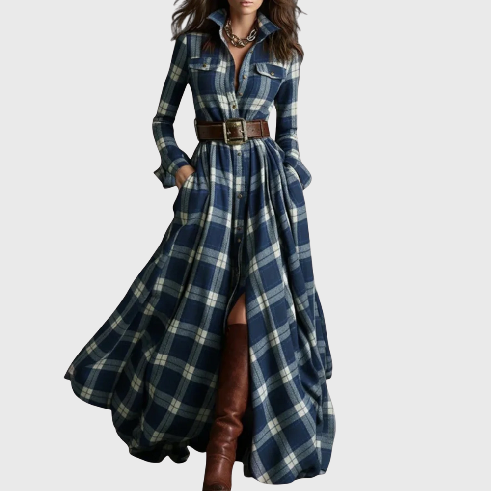 Vestido de Noche Lina – vista lateral | Horizoncor