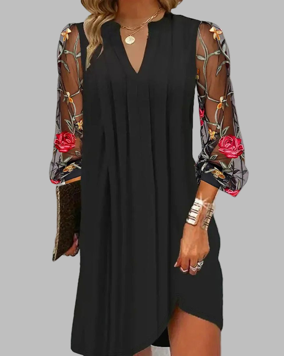 Vestido Largo Elegante Renée – vista lateral | Horizoncor