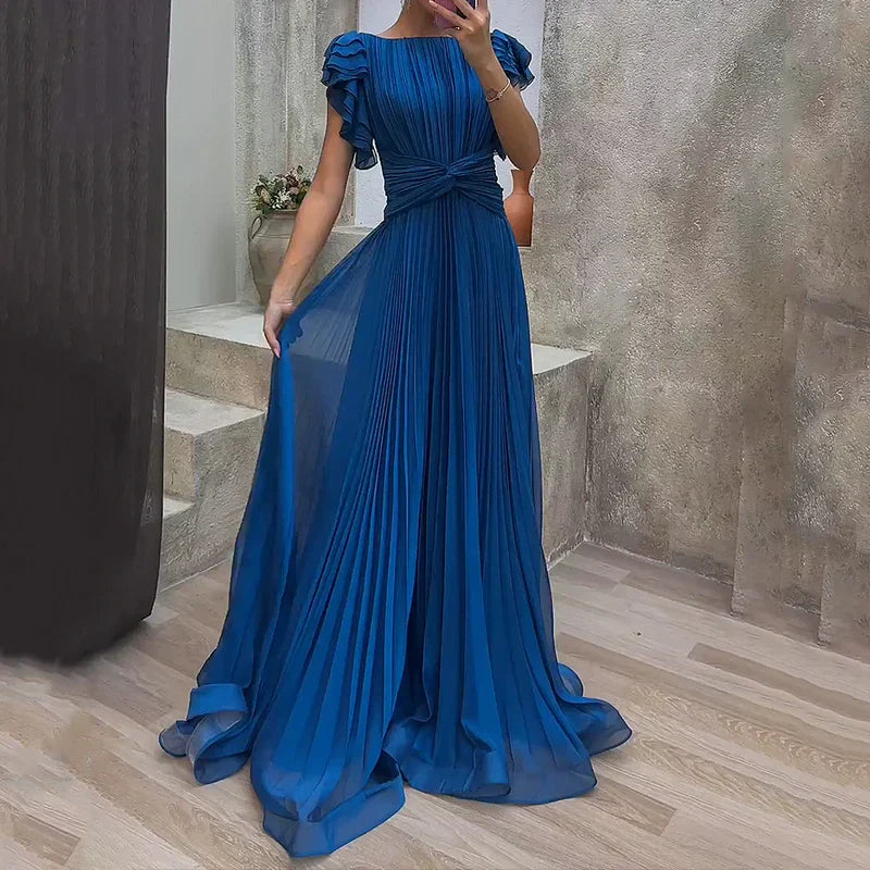 Detalle vestido de noche Rory – vista frontal | Horizoncor