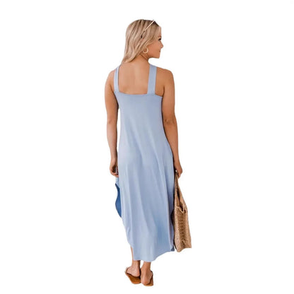 Modelo con vestido corto elegante Noa | Horizoncor México