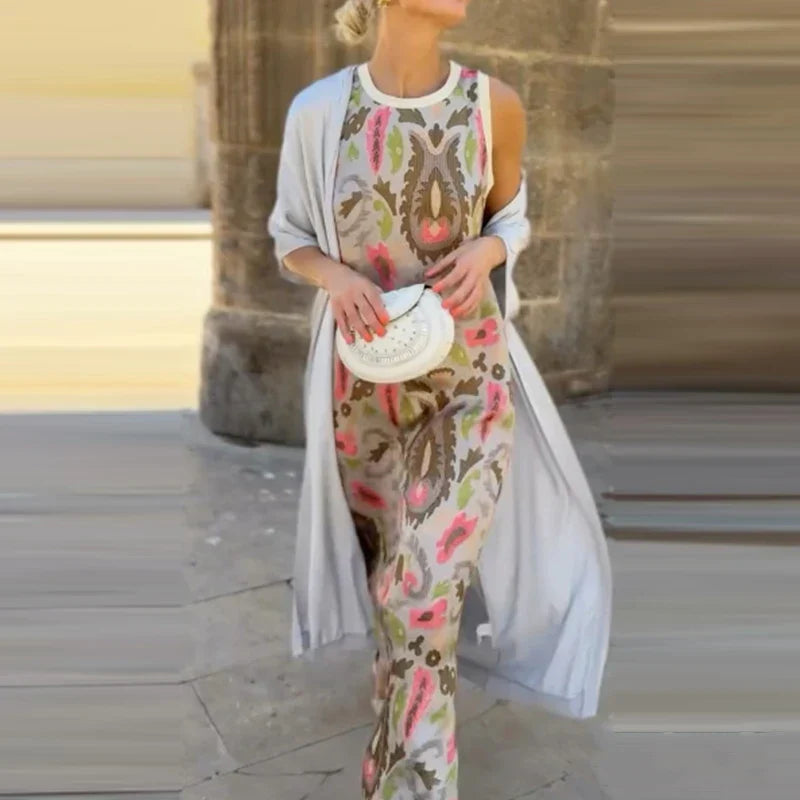 Detalle vestido de noche Casanova – vista frontal | Horizoncor