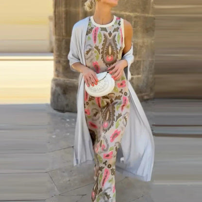 Detalle vestido de noche Casanova – vista frontal | Horizoncor