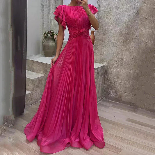 Vestido de Noche Rory – Plisado | Horizoncor