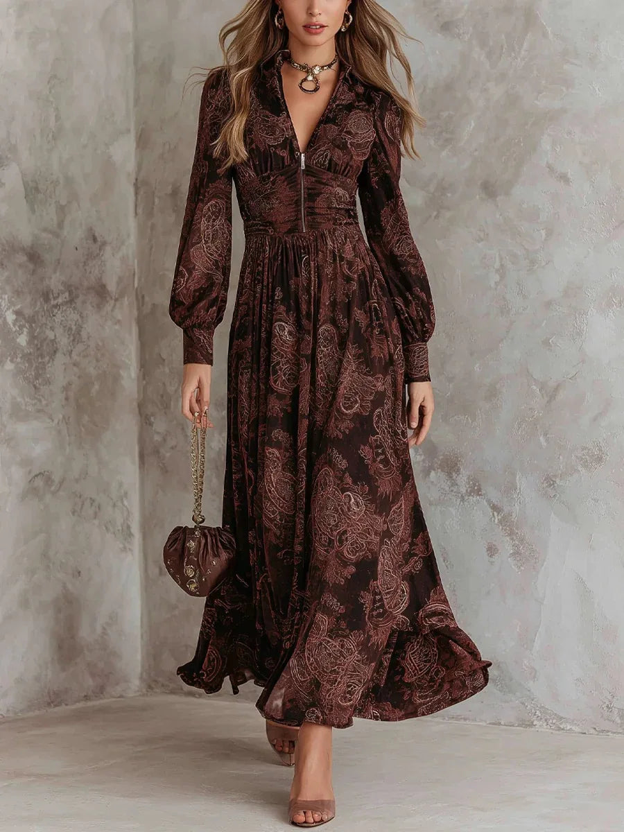 Vestido de Fiesta Cloe – Estampado | Horizoncor